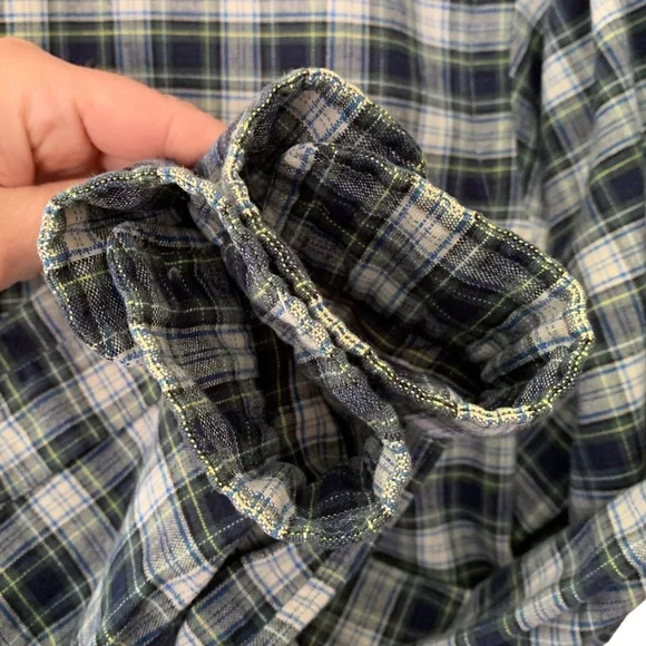 Ralph Lauren Navy Plaid Classic Fit Oxford Shirt - Picture 7 of 8